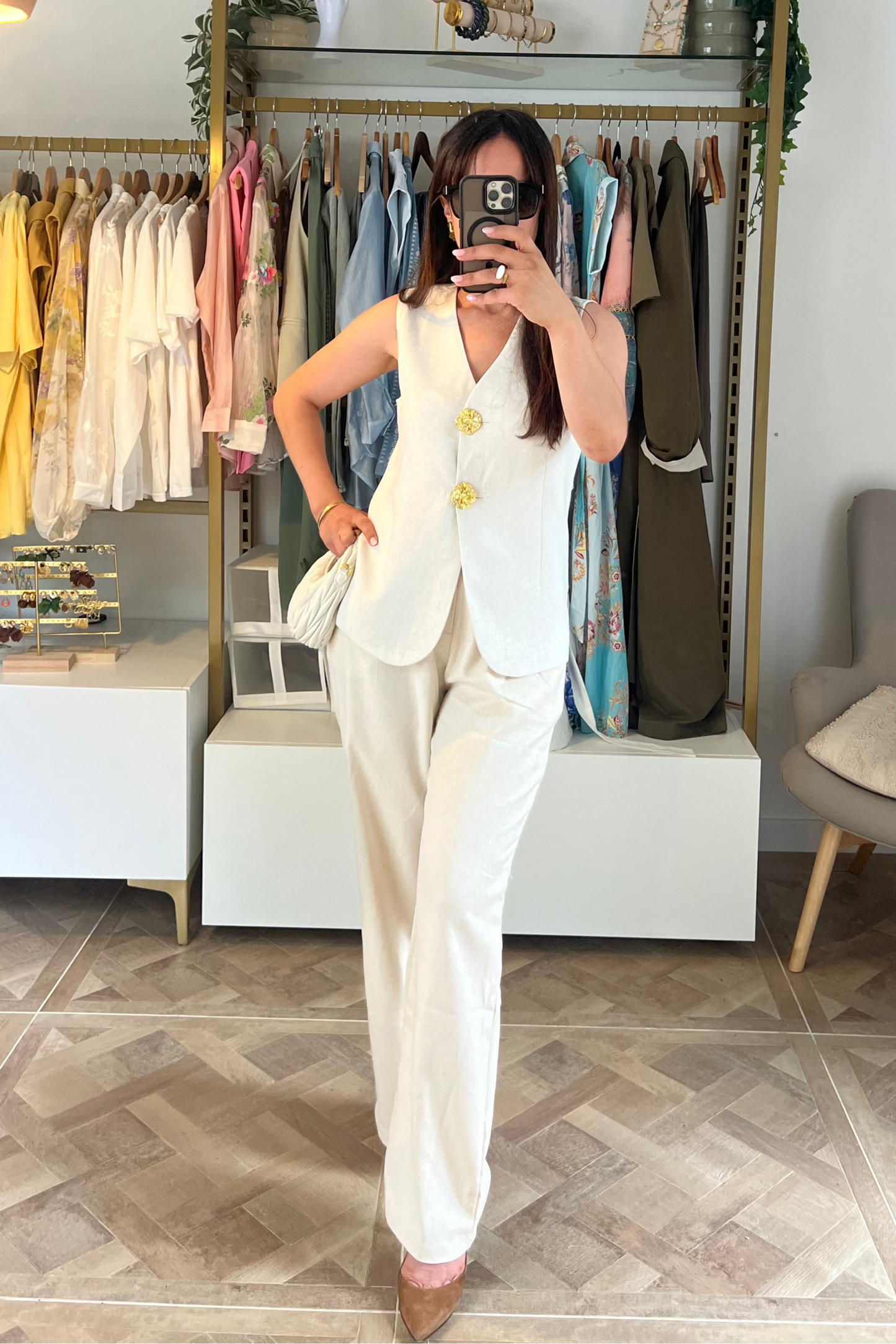 Ensemble blanc ivoire