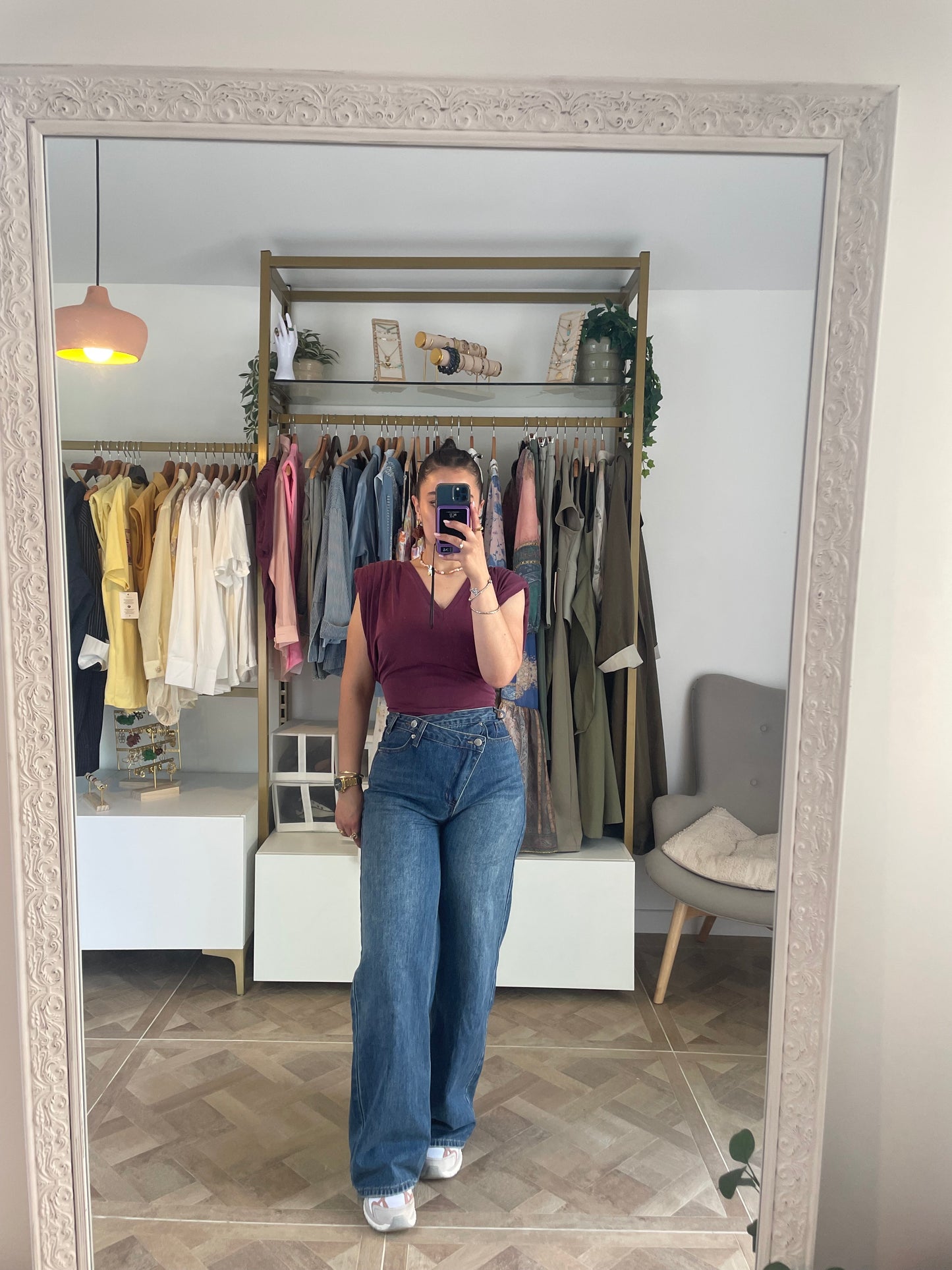 Jean Taille Haute Croisé