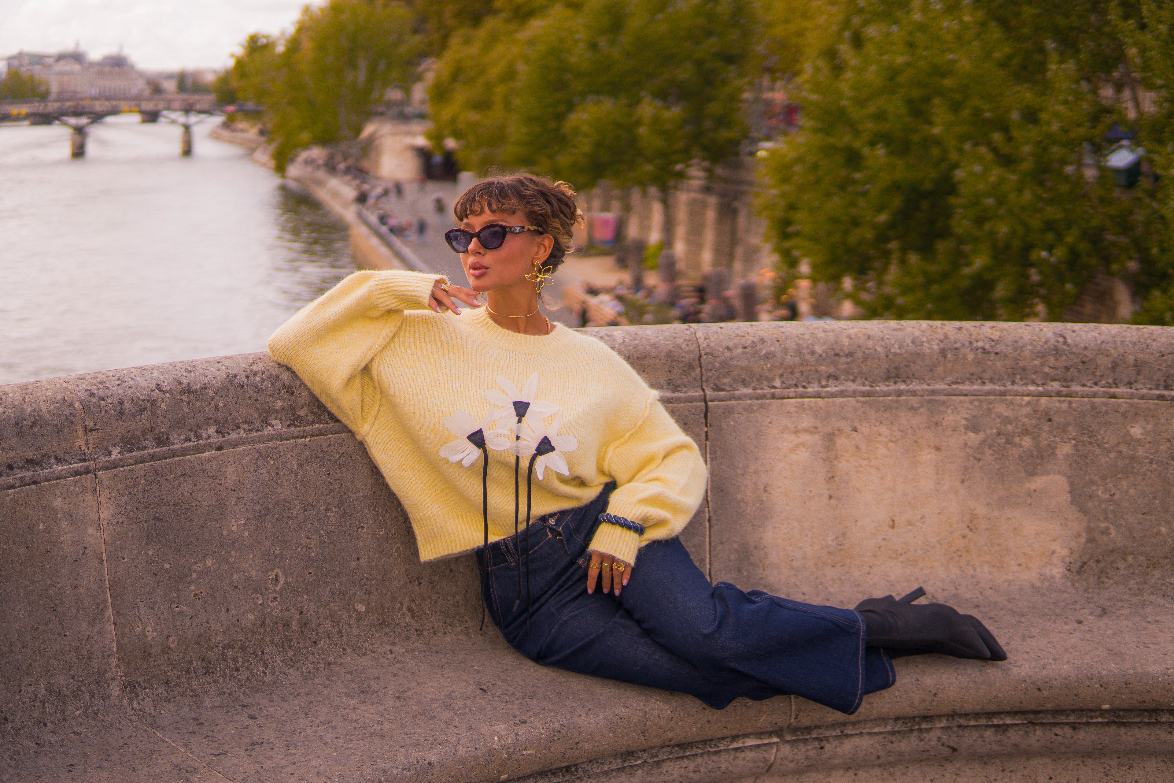 Pull en laine “Daisy Mood”