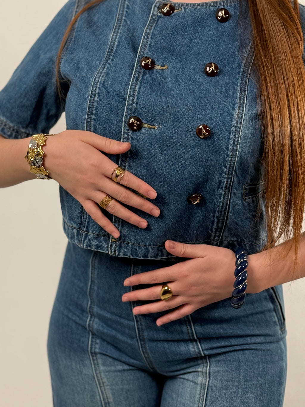 Ensemble "Indigo Rétro"